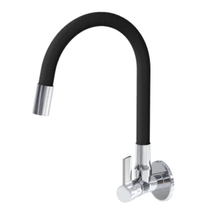 Torneira Gourmet Para Cozinha de Parede Flexível Vermelha Luxo Linda