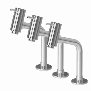 Kit Torneira Banheiro 3 Lavatório Link Mesa Bica Baixa Metal