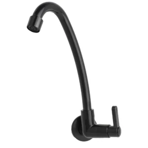 Torneira De Cozinha Bica Movel Preta Abs