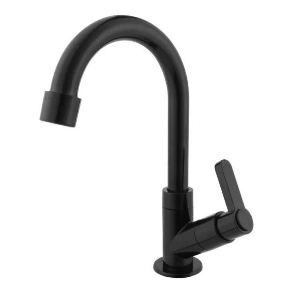 Torneira Abs Bica Móvel De Bancada Banheiro Lavatório Preta